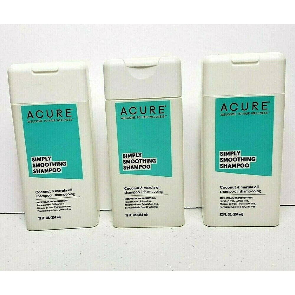3X Acure Simply Shampoo Coconut Marula Oil Vegan